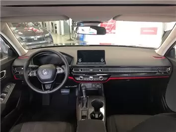 Honda Civic XI 2022-2024 Interior WHZ Dashboard trim kit 17 Parts 2