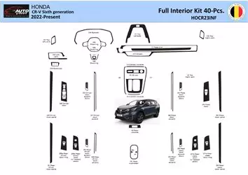 Honda CR-V 2023-Present Interior WHZ Dashboard trim kit 40 Parts