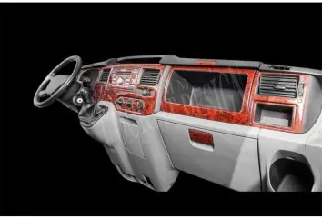 Ford Transit Journey 09.06-08.10 3M 3D Interior Dashboard Trim Kit Dash Trim Dekor 23-Parts