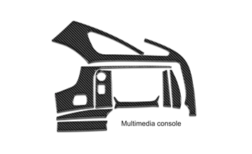 Chevrolet Corvette Coupé 2014-2020 Intérieur WHZ Kit de garniture de tableau de bord 38 pièces