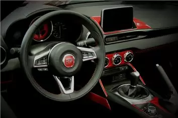 Fiat 124 Spyder 2012-2020 Inleg dashboard Interieurset aansluitend en pasgemaakt 14 Delen