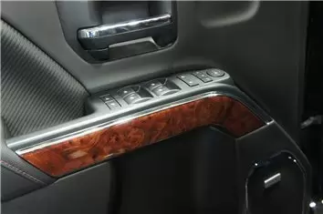 Chevrolet Silverado 1500 Double Cab 2014-2018 Voll Satz WHZ innenausstattung armaturendekor cockpit dekor - 4- Cockpit Dekor Inn