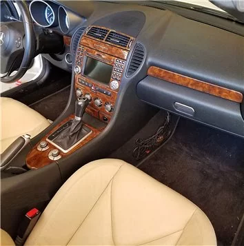 Mercedes SLK (R171) 2004-2010 3D Interior Dashboard Trim Kit Dash Trim Dekor 18-Parts Mercedes SLK (R171) 2004-2010 3D Interior Dashboard Trim Kit Dash Trim Dekor 18-Parts