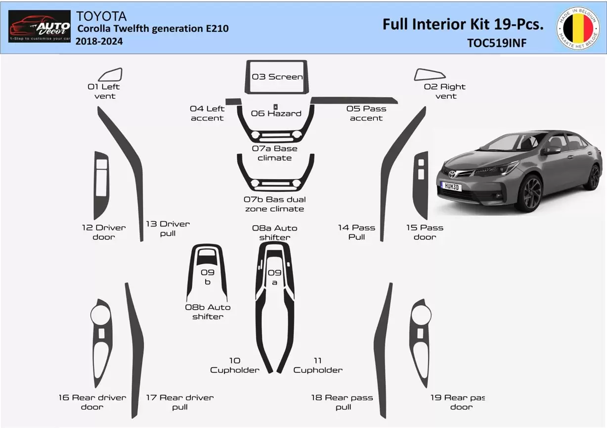 Engrenagem Carro Mudança Painel Decoração Automotive Interior Etiquetas  Para Toyota 4Runner 2010+ Car Styling Car Acessórios Interior De $269,39