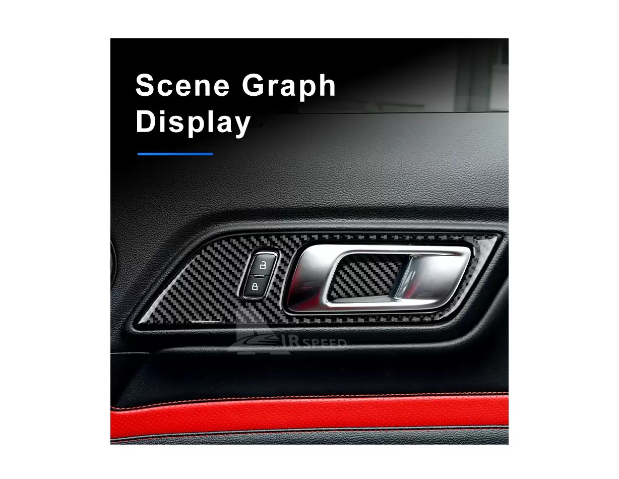 Cheap Sticker For Ford Mustang 2015-2022 Real Carbon Fiber Car Dashboard  Cover Instrument Panel Interior Trim Auto RHD LHD