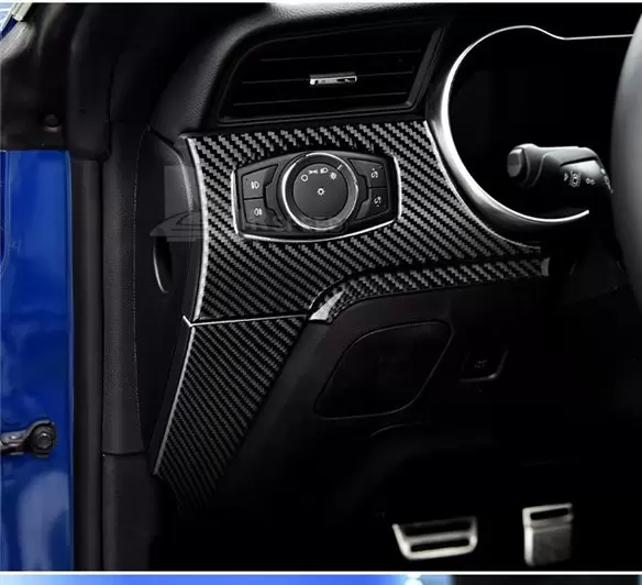 Kaufe Auto Mittelkonsole Schalttafel Dekoration Abdeckung Aufkleber  Verkleidung für Ford Mustang 2015-2023 Auto Innenraum Zubehör