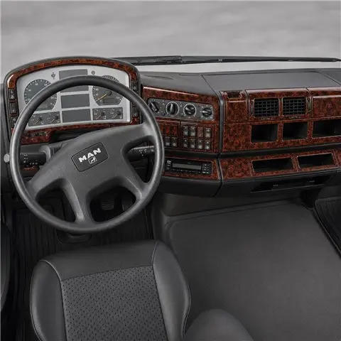 MAN TGA-XXL 2006+ 3D dashboard trim kit, 78 parts