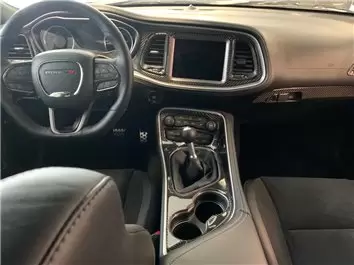 Dodge Challenger 2015-2023 Mittelkonsole Armaturendekor WHZ Cockpit Dekor 24 Teilige - 4