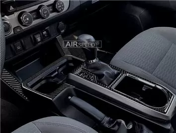Toyota Tacoma 2016-2020 Mittelkonsole Armaturendekor Cockpit Dekor 78-Teilige - 6- Cockpit Dekor Innenraum