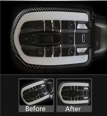 Porsche Macan 2014-2021 3D Decor de carlinga su interior del coche 38-Partes