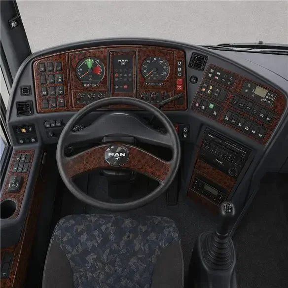 MAN Fortuna 2003+ 3D dashboard trim kit, 35 parts