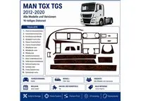MAN TGX TGS2012-2020 kit cruscotto 3D, 16 pezzi