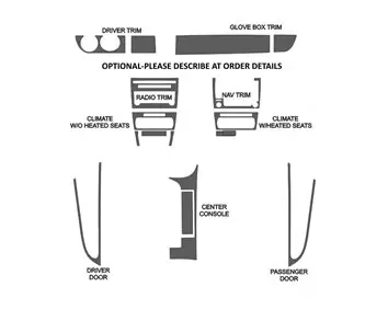 PORSCHE CAYMAN 987 2006-2012 3D Interior Dashboard Trim Kit Dash Trim Dekor 32-Parts