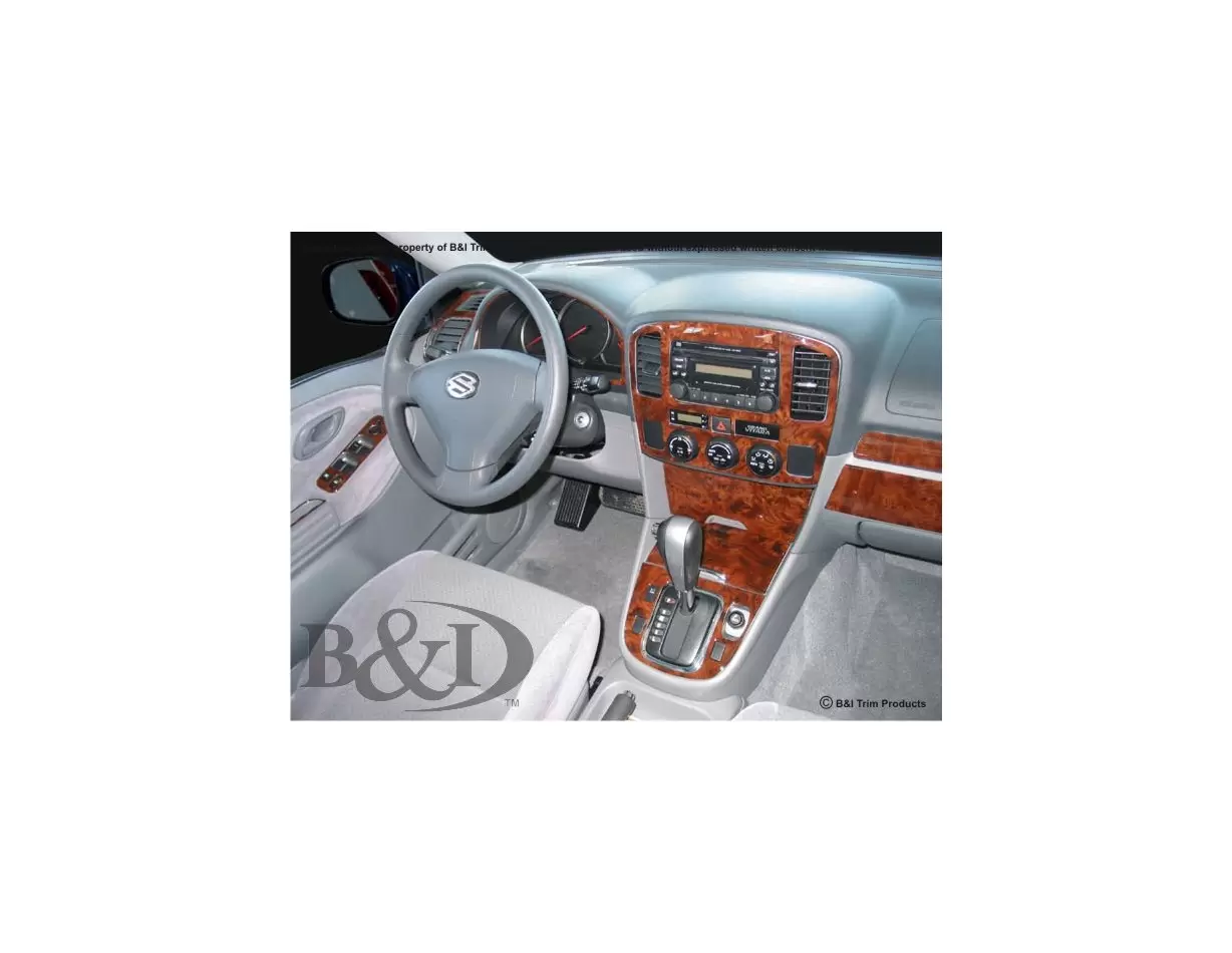 Suzuki Grand Vitara 2003-2005 Full Set, Automatic mission Decor de carlinga su interior