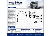 IVECO S-WAY 2019 kit cruscotto 3D, 17 pezzi