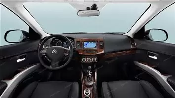 Citroën C-Crosser 2007–2012 Inlegset dashboard interieur WHZ NAVI Decoratief dashboard 40-Onderdelen