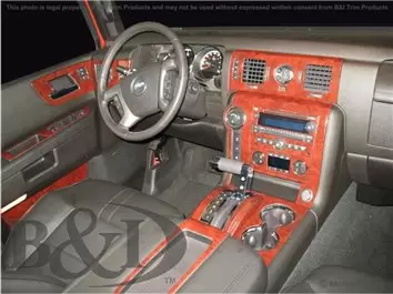 Hummer H2 2008-UP Full Set Interior BD Dash Trim Kit