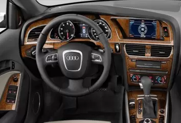 Audi A5 2008-2014 Hatchback 3D Decor de carlinga su interior del coche 42-Partes