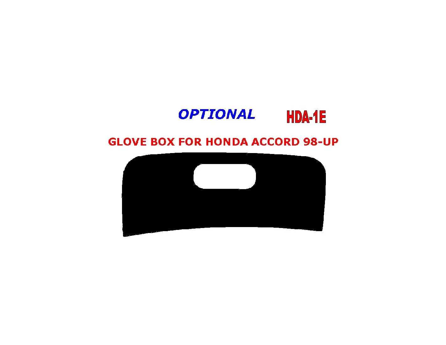 Honda Accord 1998-2000 glowe-box Interior BD Dash Trim Kit