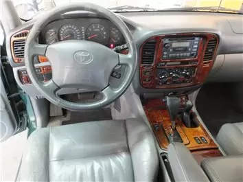 Toyota Land Cruiser 1998-2002 Without NAVI system, 31 Parts set BD innenausstattung armaturendekor cockpit dekor - 1- Cockpit De