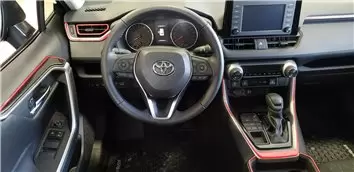 Toyota RAV4 2019-2022 Inleg dashboard Interieurset aansluitend en pasgemaakt 30 Delen