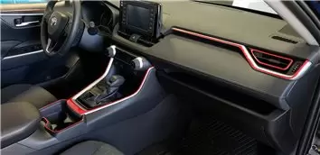 Toyota RAV4 2019-2022 Inleg dashboard Interieurset aansluitend en pasgemaakt 30 Delen