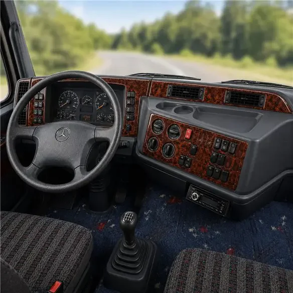 Mercedes Actros 2000-2003 3D dashboard trim kit, 44 parts