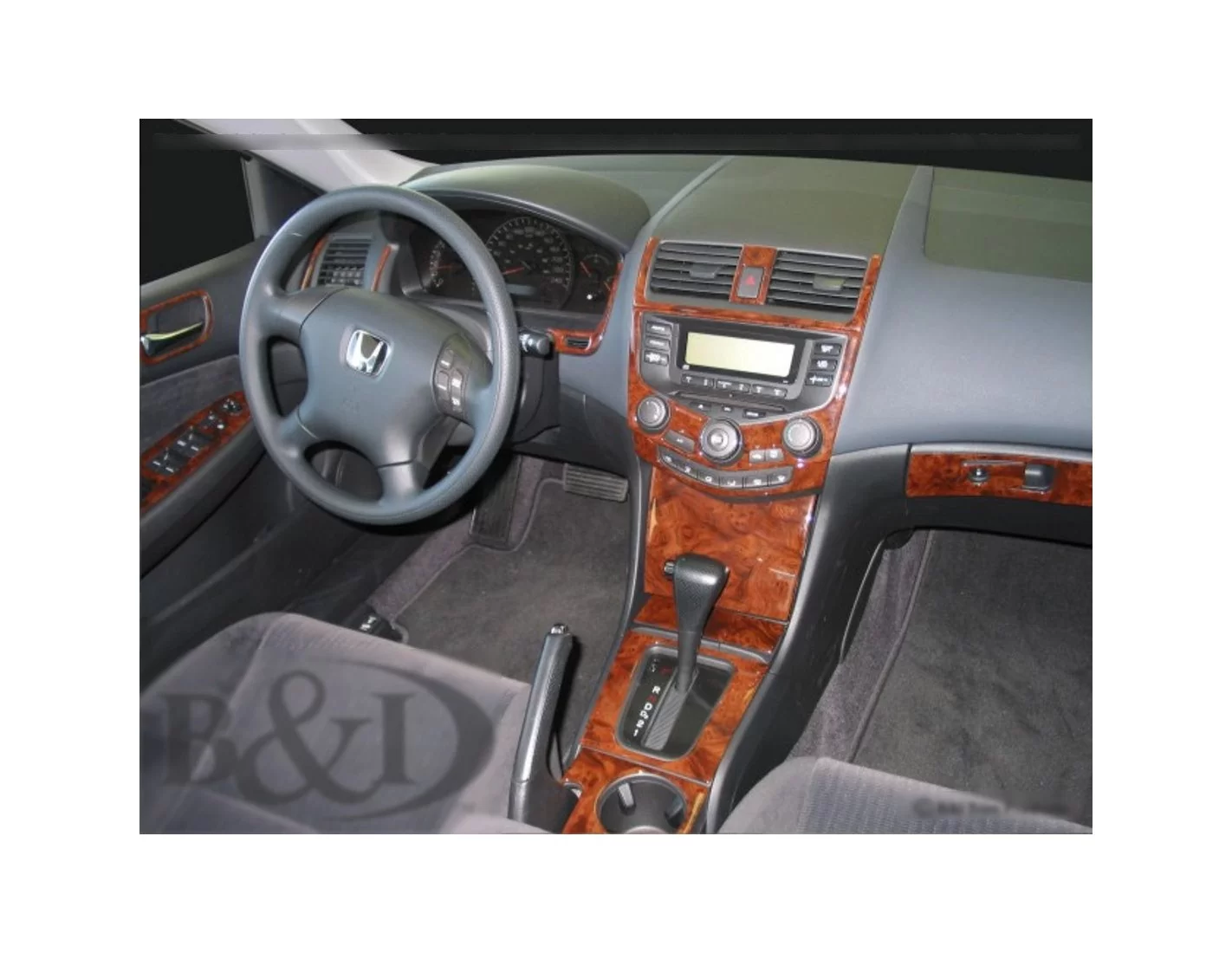 Honda Accord 2003-2007 Ensemble Complet, Boîte automatique, Automatic A/C, 2 Des portes BD Kit la décoration du tableau de bord 