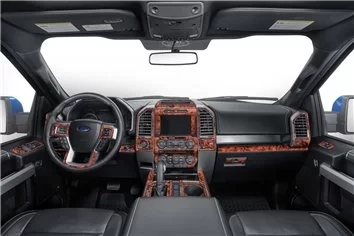 FORD F-150 REGULAR CAB 2015-2017 Decor de carlinga su interior del coche 49 Partes