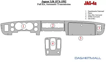 Jaguar XJ6 1976-1982 Full Set, Automatic Gear BD Interieur Dashboard Bekleding Volhouder