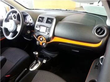 Nissan Micra 2015-2019 Inleg dashboard Interieurset aansluitend en pasgemaakt op he 17 -Teile