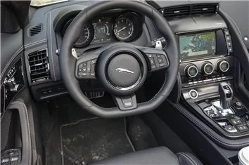 Jaguar F-Type R 2018-UP Volledige set dashboardbekledingsset voor interieur, 12 onderdelen