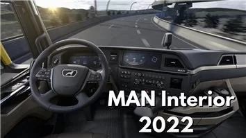MAN TGX TGS TG3 12.3 inch 2022-2024 3D Inleg dashboard Interieurset aansluitend en pasgemaakt op he 25-Teile