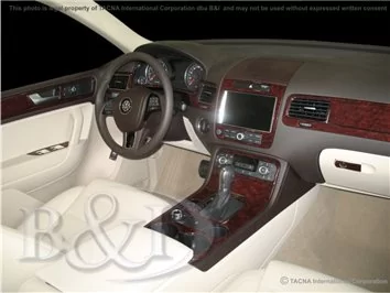 Volkswagen Touareg II 2010-2018 Decor de carlinga su interior del coche 9 Partes