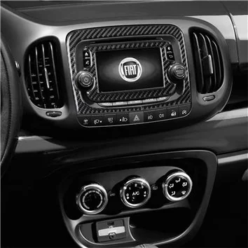 Fiat 500L 2012â€“2018 3D Decor de carlinga su interior del coche 27-Partes