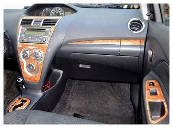 Toyota Yaris 2007-UP Full Set With Built-in Radio Mascherine sagomate per rivestimento cruscotti 