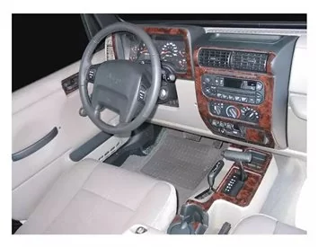 Jeep Wrangler 1996-1999 Decor de carlinga su interior del coche 13 Partes