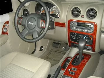 Jeep Liberty 2005-2007 Basic Set Decor de carlinga su interior