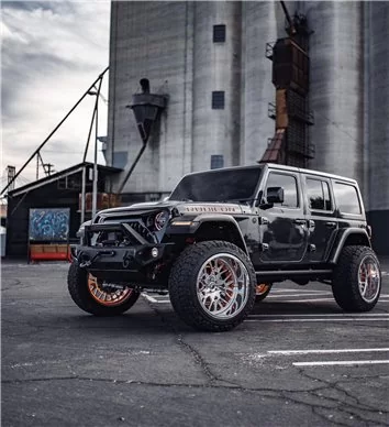 Jeep Wrangler Unlimited Rubicon 2018-2023 Decor de carlinga su interior del coche 25 Partes 2