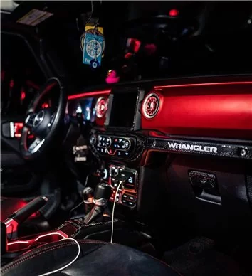 Jeep Wrangler Unlimited Rubicon 2018-2023 Interieur WHZ Dashboardbekleding 25 onderdelen