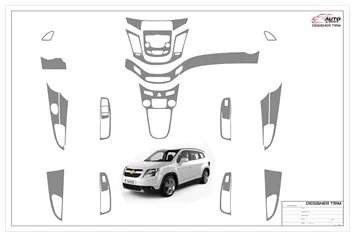 Chevrolet Orlando 2012-2015 Decor de carlinga su interior del coche 19 Partes
