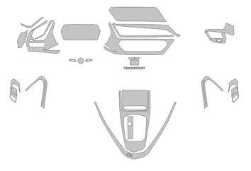 BMW 1-series F40 2019 Car Interior Wrap Cutting Template