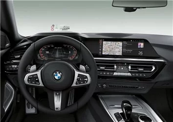 Schneidevorlage für die Innenraumfolie des BMW Z4 G29 2018