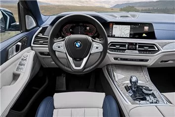 BMW X7 G07 2019 snijsjabloon voor interieurwrap