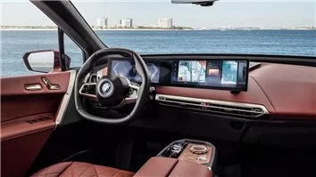 BMW iX I20 2019 snijsjabloon voor interieurwrap