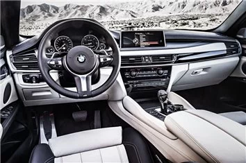 BMW X6 F16 2014 auto-interieur wrap snijsjabloon