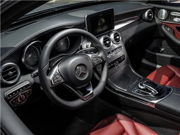 Mercedes-Benz C-Klasse AMG W205 2014 Interieur Wrap Snijsjabloon