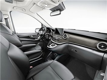 Mercedes-Benz V-Klasse 2014 Interieur Wrap Snij Sjabloon