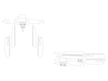 Modèle de découpe pour habillage intérieur de la Mercedes-Benz Classe V 2014