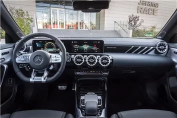 Plantilla de corte para envolver el interior del Mercedes-Benz Clase CLA C118 2019